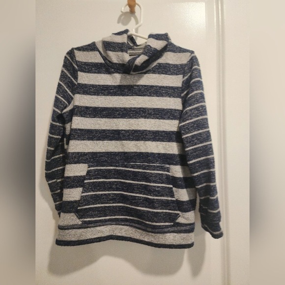Kids XS4/5 Striped Hoodie Pullover Sweatshirt Casual Comfy Fall Weekend Nautical - Picture 1 of 8